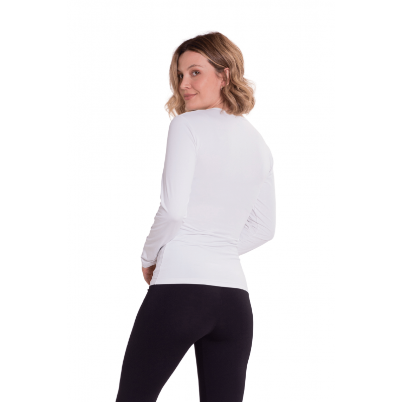 B.ON Women's Blouse - Second Skin - White