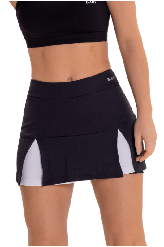 B.ON Women's Skirt Shorts - Black And White