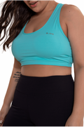 B.ON Plus Size Women's Basic Top - Aqua Green