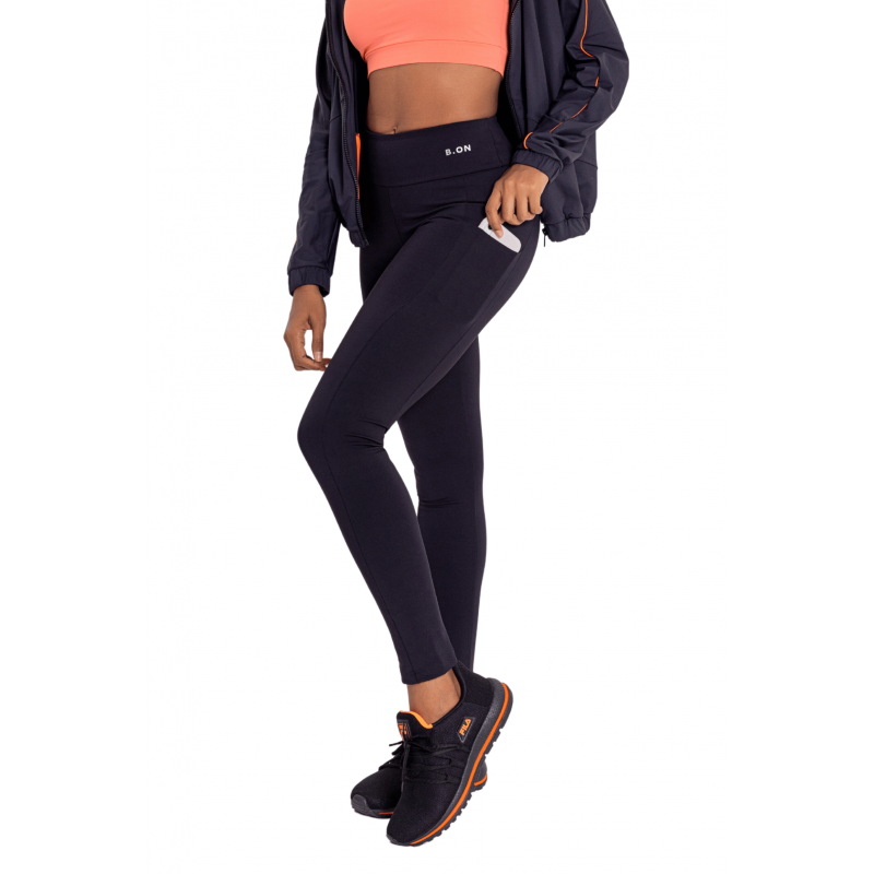 B.ON Women's Butt Lift Legging with Pockets - Black