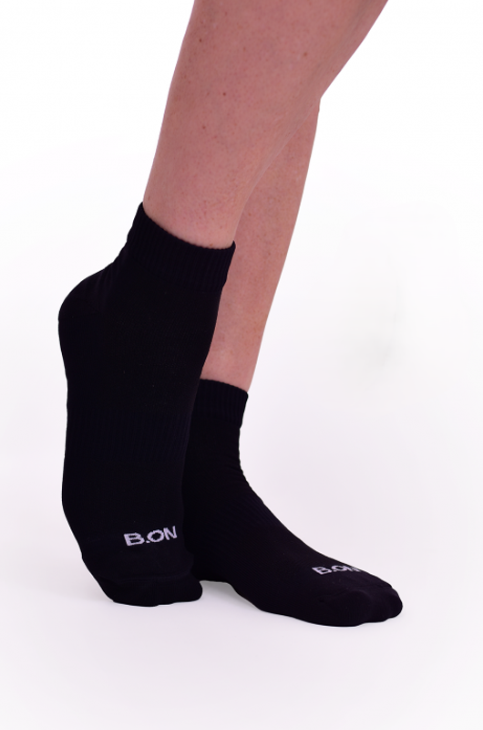 B.ON Unisex Low Top Socks - Black