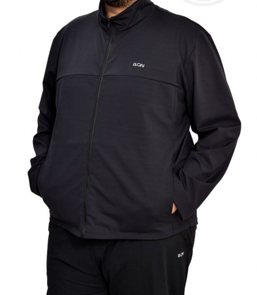 B.ON Plus Size Men's Jacket - Antiviral - Black