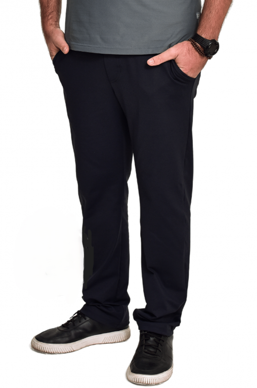 B.ON Men's Tailored-Fit Stretch Pants - Black