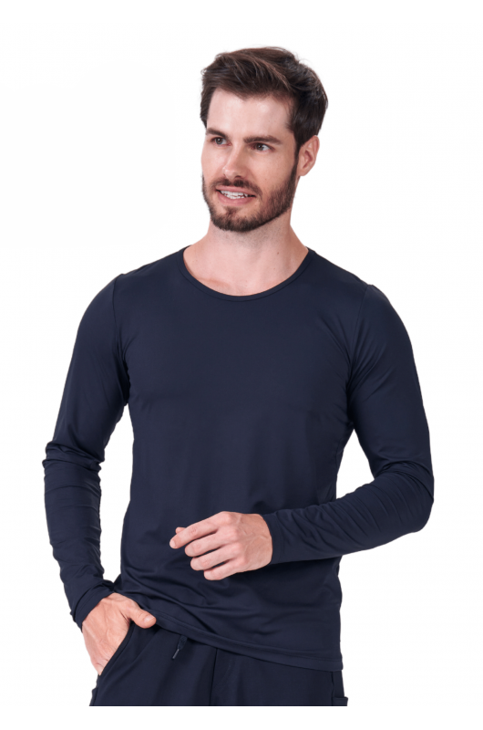 B.ON Men's Basic Long Sleeve Shirt - Black