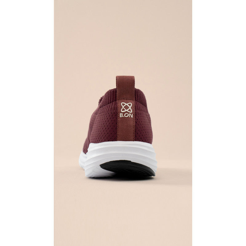 B.ON UNISEX LIGHTWEIGHT AURA TENNIS SHOES - BURGUNDY