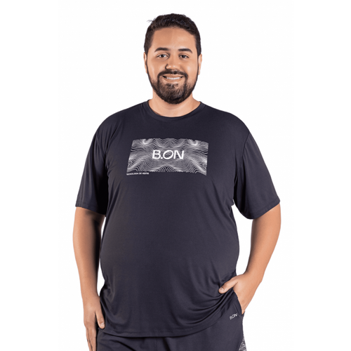 B.ON Men's Plus Size T-Shirt - Black