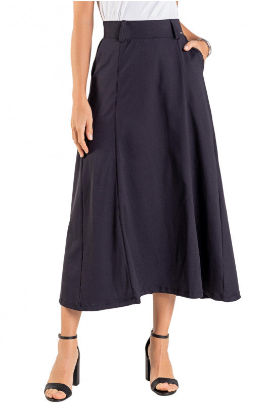 B.ON Women's Skirt With Pockets - Black