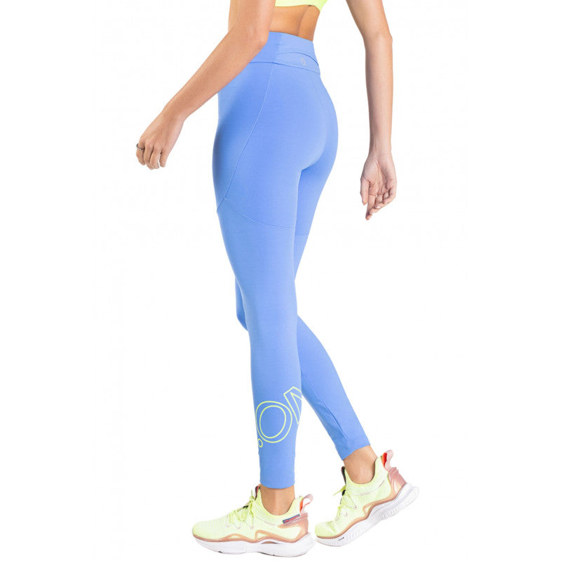 B.ON Women's Legging With Blue /Lime Pocket