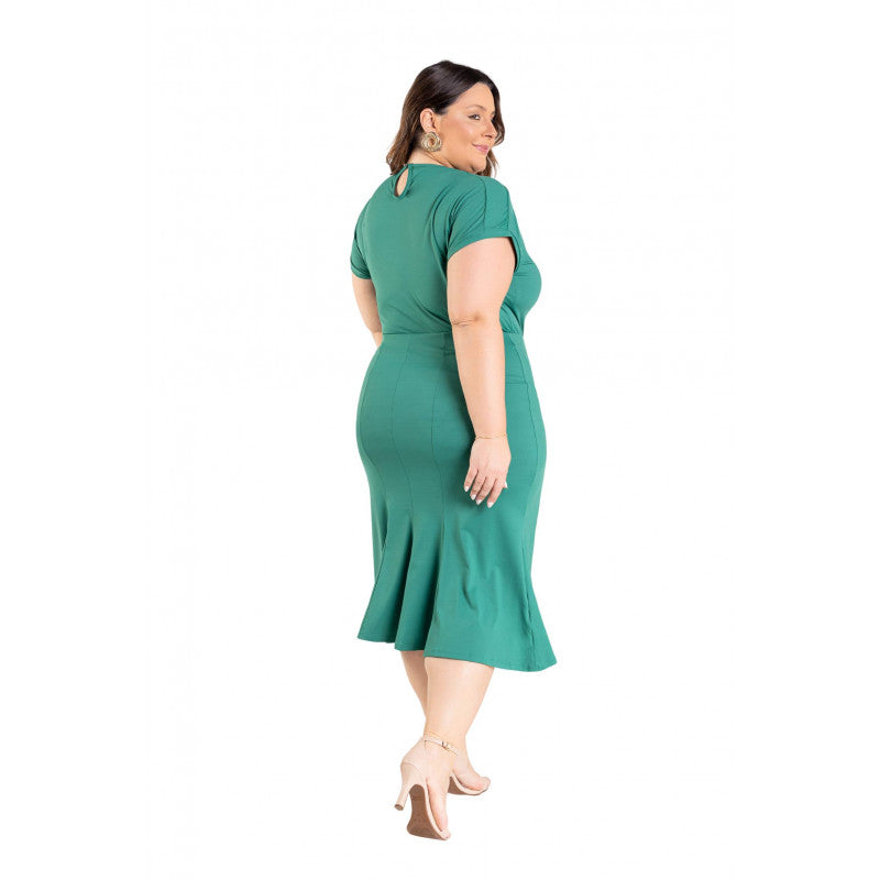 B.ON Plus Size Women's Skirt - Emerald Green