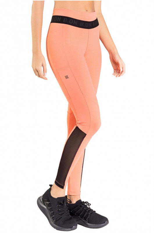 B.ON Women's Legging - Coral - with pockets