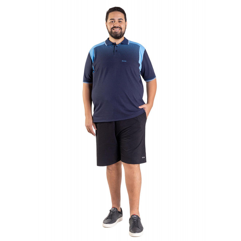 B.ON Plus Size Men's Polo Shirt