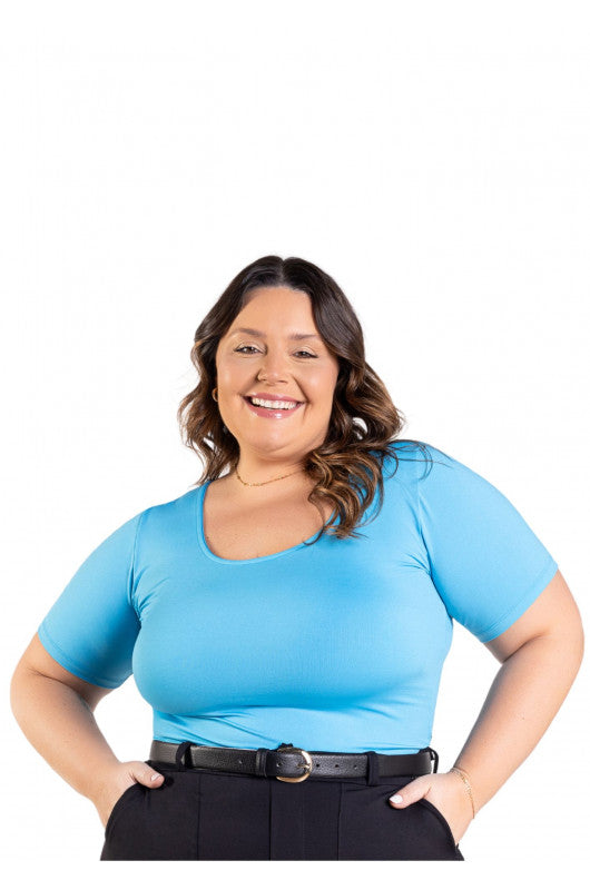 B.ON Plus Size Women's Shirt - Blue