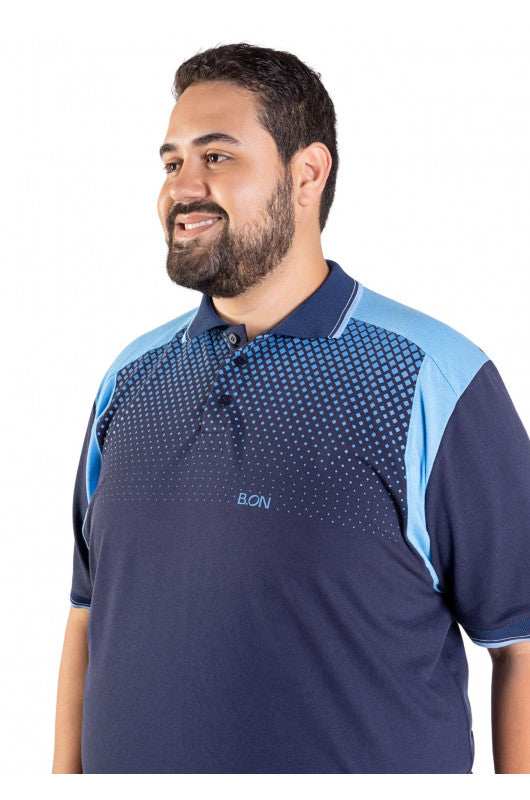 B.ON Plus Size Men's Polo Shirt