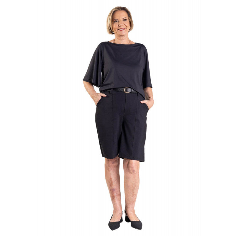 B.ON Women's Tailored Bermuda Shorts - Black