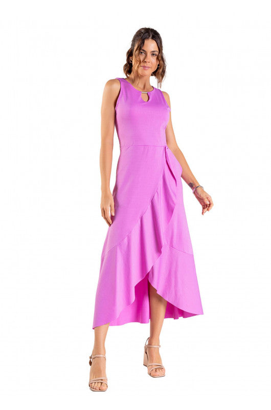 B.ON Women's Dress with Pockets - Lilac